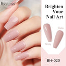 Quick Dry Nail Polish Air Fast Drying, Sheer Nude Regular Color Nail Polish Holographic High Coverage Nail Lacquer Water Based Natural Nail Art Valentine's Day Gift No Required UV LED, 12ML Infinity Warehouse