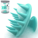 (2 Pack) Hair Shampoo Brush Head Scalp Massager Scrubber, Mold-Free One-Piece Solid Silicone, for Healthy Hair Growth Dry Scalp Dandruff, Adults Children Thick/Thin Hair or Dogs Cats, WAKISAKI(Green) WAKISAKI