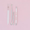 Best Cuticle Pusher and Spoon Nail Cleaner Set – Professional Stainless Steel Cuticle Remover Kit, Cutter and Trimmer Manicure and Pedicure Tools – for Fingernail and Toenails Malva Belle