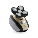 The FlexSeries Electric Head Hair Shaver - FREEDOM GROOMING - Ultimate Mens Cordless Rechargeable Wet/Dry Skull & Bald Head Waterproof Razor with Rotary Blades, Clippers, Nose Trimmer, Brush, Massager FREEDOM GROOMING