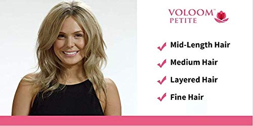 Voloom Petite 1-Inch Professional Volumizing Hair Iron | Increase Hair Volume, Ceramic Hair Volumizing Tool, Hair Waver | Adjustable Temperature, Swivel Cord, Auto Shut-Off, Lasting Volume VOLOOM