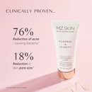 MZ SKIN Cleanse & Clarify Dual Action Cleanser & Mask 3.4 fl oz | Exfoliating AHA & Papaya Enzyme Face Wash | Smooths Texture, Refines Pores & Brightens Infinity Warehouse