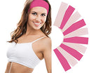 Styla Hair 10 Pack Stretch Headbands Non-Slip Head Wraps Great for Sports, Yoga, Pilates, Running, Gym, Workouts, Baseball, Casual Wear, Gifts & more! Pink Styla Hair