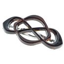 Camila Paris CP2437 French Hair Barrette Clip for Girls Black, Auromatic Clasp Strong Hold Grip Hair Clips for Women, No Slip and Durable Styling Girls Hair Accessories, Made in France Camila
