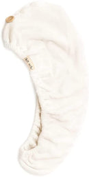 Kitsch Microfiber Hair Towel Wrap for Women, Hair Turban for Drying Wet Hair, Eco-Friendly Hair Towel, Super Absorbent and Ultra Soft, After Spa Hair Towel (Ivory) Kitsch Store