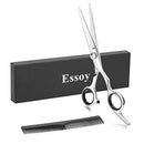 ESSOY Professional Hair Cutting Scissors/Shears (6.5-Inches), Stainless Steel Haircut Scissor with Fine Adjustment Screw for Home Salon,Barber Hairdressing Scissor for Women Men Kids Essoy