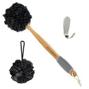 Slick- Loofah with Handle, Loofah Back Scrubber, Back Loofah, Loofah Brush with Long Handle, Loofah on A Stick, Shower Loofah with Handle, Shower Supplies, Loofah Scrubber, Loofah Back Scrubber Slick Solutions