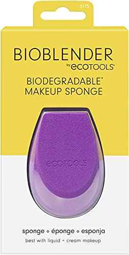 EcoTools, BioBlender by Natural Makeup Blender Beauty Sponges for Liquid and Cream Foundation, Purple EcoTools Store