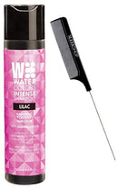 Watercolors INTENSE Color Depositing Sulfate-Free Shampoo, Maintains & Enhances Haircolor (w/ Sleek Steel Pin Rat Tail Comb) Water Colors Hair Dye Maintenance Wash (Intense Lilac - 8.5 oz) Water Colors