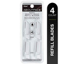 About Face Sonic Beauty-Wand Refill Blades for Exfoliating, 4 Pack – Includes 2 Facial Blades & 2 Brow Blades About Face