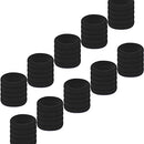 Black Hair Ties for Women, IKOCO 50Pcs Men Ponytail Holder Cotton Seamless Hair Bands No Crease Damage Elestic Fabric Hair Ties for Women and Men IKOCO