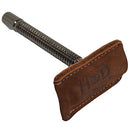 Hide & Drink, Leather Double Edge Safety Razor Head Protective Sheath, Shaving Travel Cover, Handmade Includes 101 Year Warranty :: Swayze Suede Hide & Drink