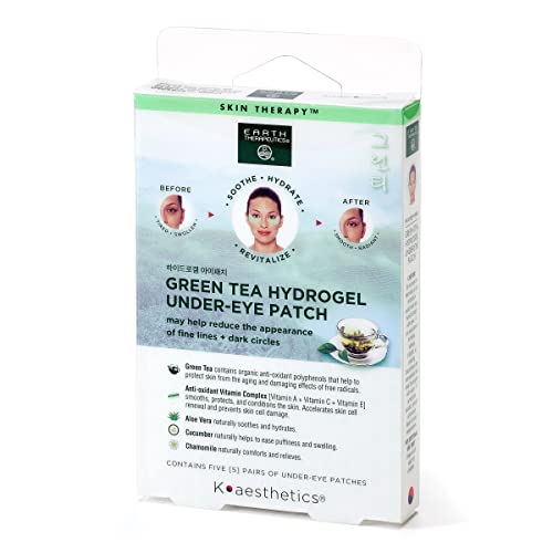 Earth Therapeutics Hydrogel Under Eye Recovery Patches - 1 Box/5 Pairs Jubujub