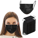 500PCS 3 ply black disposable masks filter mask NNPCBT