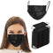 500PCS 3 ply black disposable masks filter mask NNPCBT