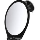 HoneyBull Shower Mirror Fogless for Shaving - with Suction, Razor Holder for Shower & Swivel, Mirrors, Shower Accessories, Bathroom Mirror, Bathroom Accessories, Holds Razors for Men (Black) HONEYBULL