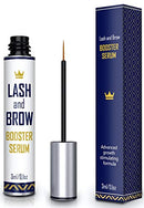 Natural Lash Growth Serum - USA Made Eyebrow Growth Enhancer - Eyelash Booster to Grow Longer Eyelashes - Lash Boost & Brow Enhancing Serum Northern Crown Cosmetics