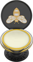 PopGrip Lips: PopSockets Swappable Grip and Burts Bees Lip Balm for Phones and Tablets - Bee Logo Black PopSockets