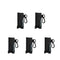 Beautyflier Pack of 5 Clip-on Sleeve Chapstick Pouch Keychain Lipstick Holder Elastic Lip Balm Holder Travel Accessories (Black) Beautyflier