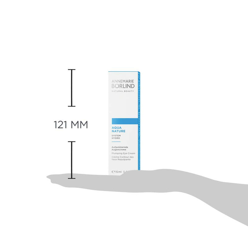 ANNEMARIE BÖRLIND - AQUANATURE Plumping Eye Cream - Botanical Extracts for Wrinkles and Hydration - Moisturizing, Regenerating, Plumping - 0.50 Fl Oz ANNEMARIE BÖRLIND