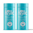"hello Antiplaque & Whitening Eco-Friendly Travel Toothpaste Tablets Gently Remove Surface Stains, Natural Peppermint 120 Count (Pack of 2)" hello