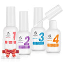 Beetles Dip Powder Gel Liquid Set with Base-Top Coat, Activator, and Brush Savor Dipping Powders Essentials Kit (Steps 1-4), 0.5oz/Bot Dipping-Powder Acrylic Nail Manicure Pedicure beetles Gel Polish