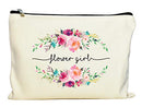 Flower Girl Makeup Bag, Flower Girl Gift, Bridal Party Favor, Cosmetic Pouch, Wedding Party Gift, Gift from Bride Moonwake Designs