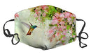 TopA Fashion Face Decoration Cotton Dust Dirt Proof Windshield Unisex Adjust Elastic Bands (Lovely Hummingbird and Pink Flowers) FQJNS