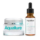 Aquallure Antioxidant Rescue Cream and NEW! Aquallure Apple Stem Cell Rejuvenating Serum - Anti Aging 2 Step BUNDLE - Moisturizing Peptides, Hyaluronic Acid, Vitamin C 20% - (1 oz each) Aquallure