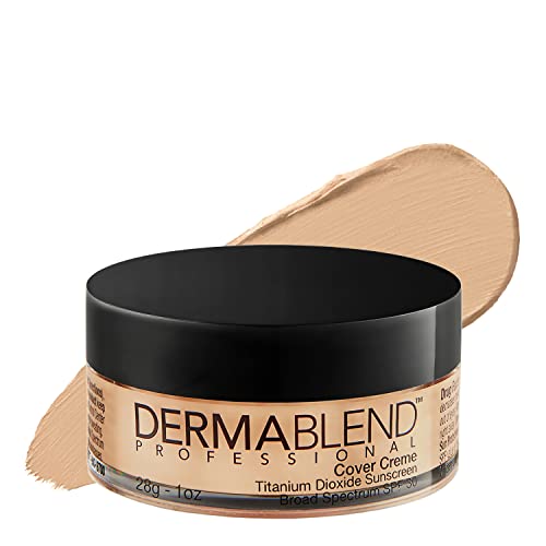 Dermablend Cover Creme High Coverage Foundation with SPF 30, 10N Warm Ivory, 1 Oz. Dermablend