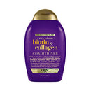 OGX Thick & Full + Biotin & Collagen Extra Strength Volumizing Conditioner with Vitamin B7 & Hydrolyzed Wheat Protein for Fine Hair. Sulfate-Free Surfactants for Thicker, Fuller Hair, 13 fl oz OGX