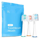 GreaterGoods Sonic Electric Replacement Heads, 3 Count for S/E Toothbrush, Only Works with gG Toothbrushes (Soft) Greater Goods