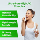 Ultra Pure GlyNAC Supplement 1000mg (500mg Glycine + 500mg N-Acetyl Cysteine) - Glutathione Precursor for Healthy Aging, Energy & Cellular Protection - 120 Vegan Capsules Infinity Warehouse