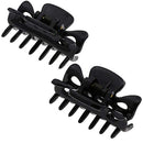 Camila Paris CP3027 French Hair Clip for Women, 1.5 inch Set of 2 Black Girls Hair Claw Clips Jaw Fashion Durable Styling Hair Accessories for Women, Strong Hold No Slip Grip, Made in France Camila