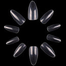 Makartt Stiletto Nail Tips, 500Pcs Almond Full Cover False Nails Clear Press on Nails Acrylic Nail Tips Soak Off Nail Tips Clear Tips for Acrylic Nails with Bag, 10 Sizes Makartt