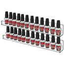 Nail Polish Rack Wall Mount Shelf,2 Pack Acrylic Nail Polish Organizer Display 24 Bottles,15" Acrylic Floating Wall Ledge Shelf Kids Bookshelf,Clear By Cq acrylic Cq acrylic