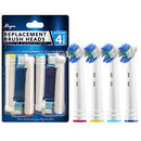 Professional White Replacement Toothbrush Heads w/ 3D Whitening, Compatible with Oral-B Braun Electric Toothbrush- 4 Pro Style- Fits The Oralb Kids Care 1000 Etc. Alayna