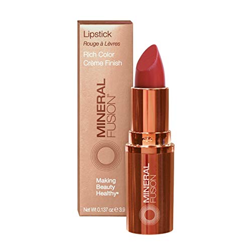 Mineral Fusion Lipstick, Peony, .14 Ounce Mineral Fusion