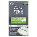 Dove Bar 3 in 1 Cleanser for Body, Face, and Shaving to Clean and Hydrate Skin Extra Fresh Body and Facial Cleanser More Moisturizing Than Bar Soap 3.75 oz 6 Bars DOVE MEN + CARE