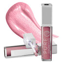 Pure Cosmetics Lip Gloss, Oopsy Daisy - .30 fl oz. / 9ml - LED Applicator with Mirror - Hydrating & Ultra-Moisturizing Jojoba Oil, Sweet Almond Oil & Vitamin E - Natural Based Formula Pure Cosmetics