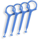 Clear Aligner Removal PUL Tool for Invisalign Removable Braces by The Pultool (4 Pack, Blue) The Pultool