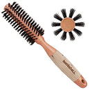 Bombshell Birch Wood Round Brush — Sustainable Boar Bristle Round Brush with Natural Birch Wood Handle, Round Hair Brush for Styling, Blow Out, and Curling 1.75" Bombshell