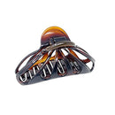 Parcelona French Rain Drop Small 2 3/4 Inch Celluloid Shell Claw Jaw Hair Clip for Fine Hair Types (Shell) Parcelona