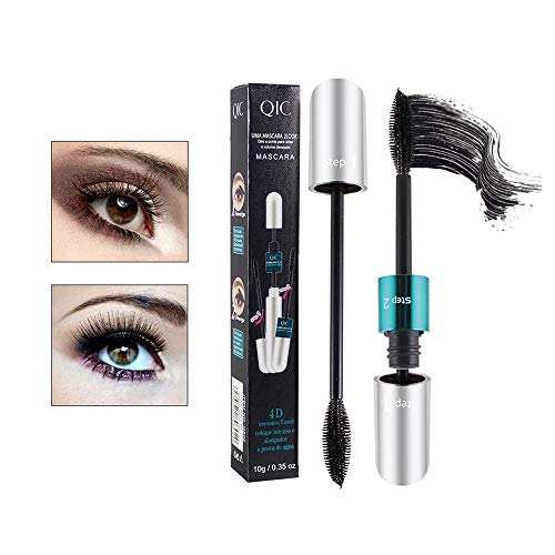 NaSeny 4D Silk Fiber Lash Mascara - 2 in 1 Thrive Liquid Lash Extension Mascara Waterproof Black Mascara Christmas gifts for women NaSeny