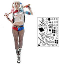 HQ Professional Temporary Tattoos Sheet - Face, Waist, & Leg Tats - 16 Total - Costume / Cosplay PopStarTats