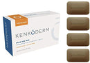 Kenkoderm Psoriasis Dead Sea Mud Soap with Argan Oil & Shea Butter 4.25 oz | 4 Bars | Dermatologist Developed | Fragrance + Color Free Kenkoderm