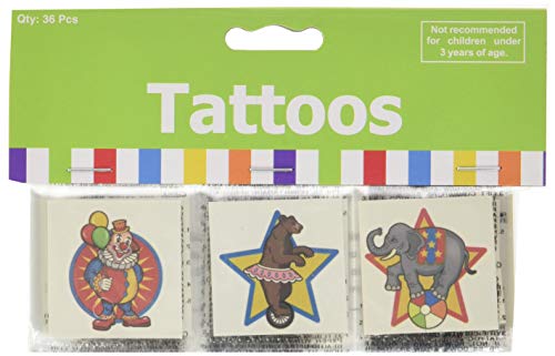 Under The Big TOP Tattoos (72PC) - Apparel Accessories - 72 Pieces Fun Express