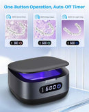 Voraiya Rechargeable Ultrasonic Retainer Cleaner, Portable Retainer Cleaner Machine, 52kHz Retainer Cleaner for Dentures, Night Guards, Mouth Guards, 166ml Dental Cleaning Pod with Mirror, 3 Modes Infinity Warehouse