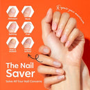 modelones Nail Strengthener and Growth Scented Nail Repair for Damaged Nails Hardener Extra Strong and Growth 3-in-1 Repair Mode Gifts for Women 13.5ml 0.46 Fl Oz Infinity Warehouse