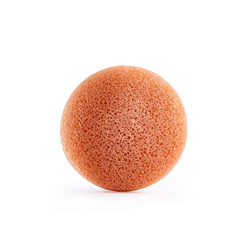 Honest Beauty Gentle Konjac Sponge with Pink Kaolin Clay |Soft Exfoliating Facial Sponge |Buff & Soften Skin | 1 count Honest Beauty